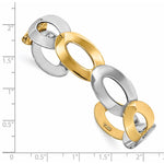 Load image into Gallery viewer, Leslie's 14K Two-tone Polished Fancy Cuff BangleLF1119