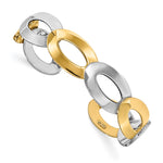 Load image into Gallery viewer, Leslie's 14K Two-tone Polished Fancy Cuff BangleLF1119