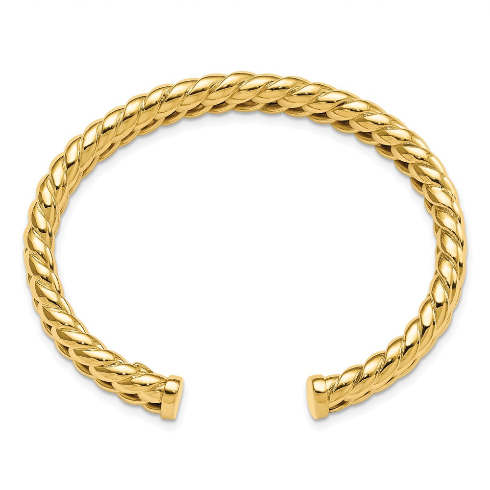 Leslie's 14K Polished Fancy Link Cuff BangleLF1120