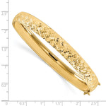 Load image into Gallery viewer, Leslie's 14K Polished Diamond-Cut Bangle BraceletLF1155