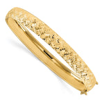 Load image into Gallery viewer, Leslie's 14K Polished Diamond-Cut Bangle BraceletLF1155