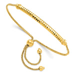 Load image into Gallery viewer, Leslie's 14K Polished Adjustable D/C Bar BraceletLF1174