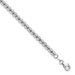 Load image into Gallery viewer, Leslie's 14K White Gold D/C Beaded BraceletLF120-7.25
