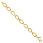 Load image into Gallery viewer, Leslie's 14K Polished Link BraceletLF122-7.25