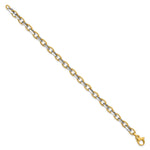 Load image into Gallery viewer, Leslie's 14K Two-tone Polished BraceletLF1242-7.5