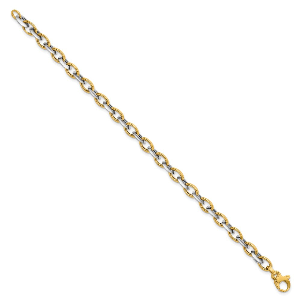 Leslie's 14K Two-tone Polished BraceletLF1242-7.5
