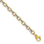 Load image into Gallery viewer, Leslie's 14K Two-tone Polished BraceletLF1242-7.5