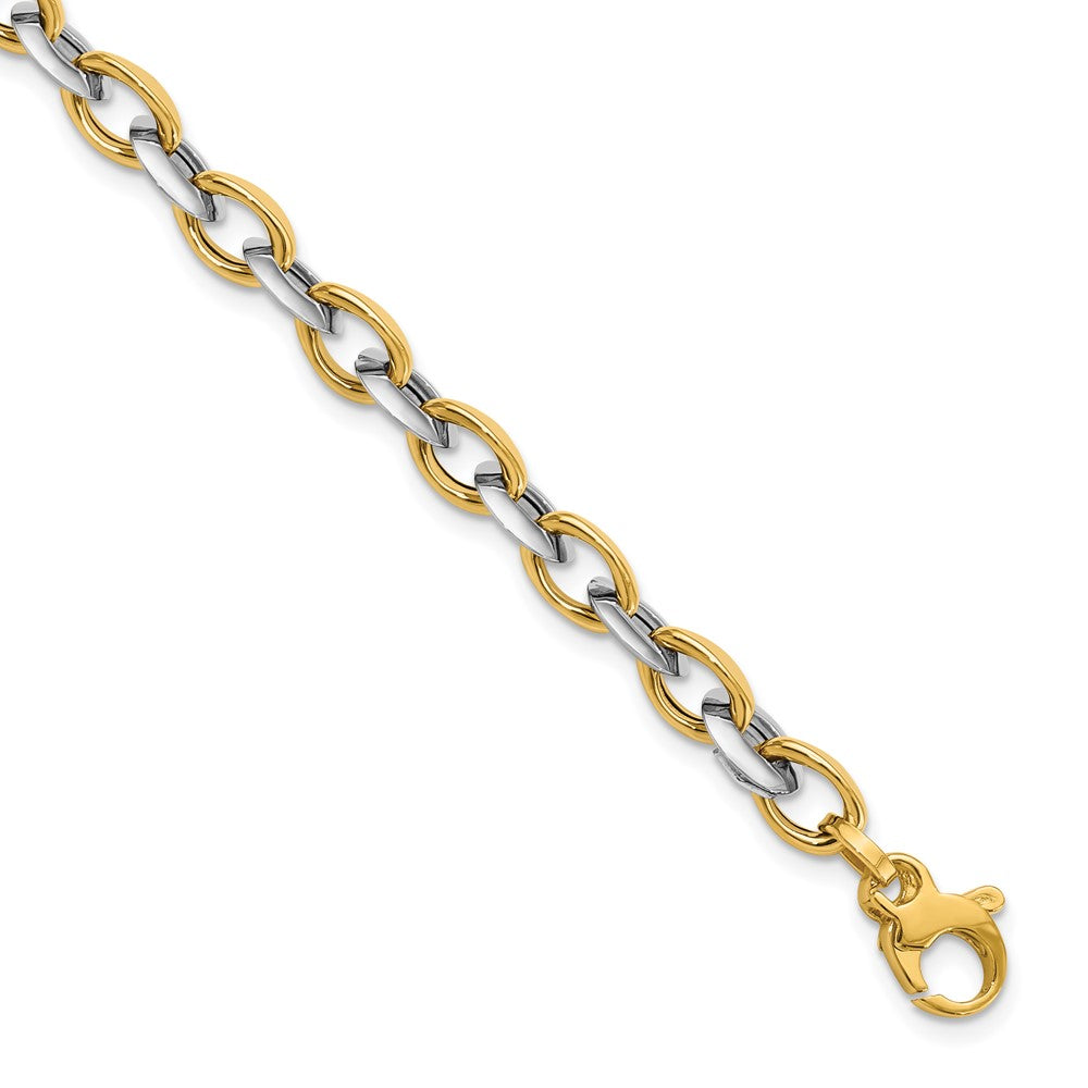 Leslie's 14K Two-tone Polished BraceletLF1242-7.5