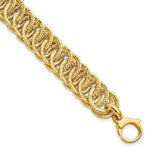 Load image into Gallery viewer, Leslie's 14K Polished D/C Reversible BraceletLF1250-7.5