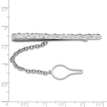 Load image into Gallery viewer, Sterling Silver Rhodium-plated Tie BarQQ422