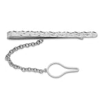 Load image into Gallery viewer, Sterling Silver Rhodium-plated Tie BarQQ422