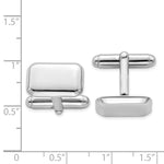 Load image into Gallery viewer, Sterling Silver Rhodium-plated CufflinksQQ443