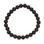 Load image into Gallery viewer, Black Wood Bead Stretch BraceletSRB2515