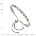 Load image into Gallery viewer, Stainless Steel Polished Preciosa Crystal Adjustable BraceletSRB2560