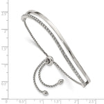 Load image into Gallery viewer, Stainless Steel Polished with Crystals from Swarovski Adjustable BangleSRB2566