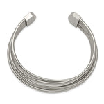 Load image into Gallery viewer, Stainless Steel Polished Twisted 18.00mm Cuff BangleSRB2569