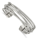Load image into Gallery viewer, Stainless Steel Polished Twisted 18.00mm Cuff BangleSRB2569