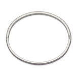 Load image into Gallery viewer, Stainless Steel Polished with Purple CZ 5.00mm Hinged BangleSRB2583
