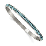Load image into Gallery viewer, Stainless Steel Polished w/Preciosa Crystal 4.75mm Hinged BangleSRB2585