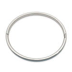 Load image into Gallery viewer, Stainless Steel Polished w/Imitation Opal 4.75mm Hinged BangleSRB2586