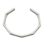 Load image into Gallery viewer, Stainless Steel Polished with Crystals from Swarovski 7.00mm Cuff BangleSRB2592