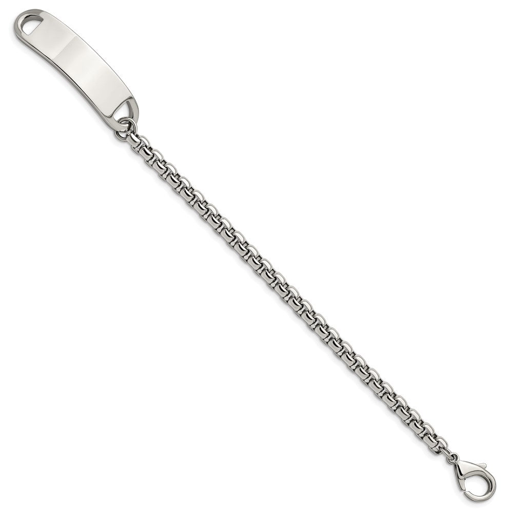 Stainless Steel Polished 8.75in ID BraceletSRB2836-8.75