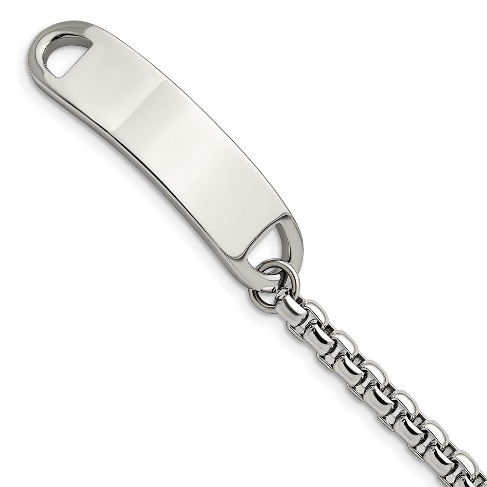 Stainless Steel Polished 8.75in ID BraceletSRB2836-8.75