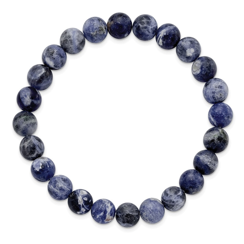Sodalite Agate Beaded Stretch BraceletSRB2858