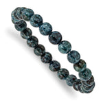 Load image into Gallery viewer, African Pine Agate Beaded Stretch BraceletSRB2861
