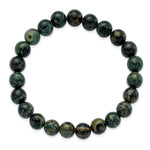 Load image into Gallery viewer, Green Eye Agate Beaded Stretch BraceletSRB2862
