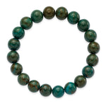 Load image into Gallery viewer, Green Eye Agate Beaded Stretch BraceletSRB2870