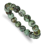 Load image into Gallery viewer, African Pine Agate Beaded Stretch BraceletSRB2871