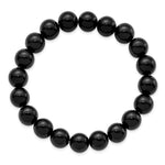 Load image into Gallery viewer, Black Agate Beaded Stretch BraceletSRB2874