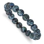 Load image into Gallery viewer, Blue Agate Beaded Stretch BraceletSRB2877