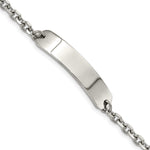 Load image into Gallery viewer, Stainless Steel Polished Cable Chain 8in ID BraceletSRB2891-8