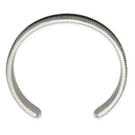 Load image into Gallery viewer, Stainless Steel Antiqued & Polished w/Textured Leather Inlay 12mm BangleSRB2933