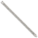 Load image into Gallery viewer, Stainless Steel Brushed and Polished 8.5in Link BraceletSRB2956-8.5