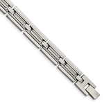 Load image into Gallery viewer, Stainless Steel Brushed and Polished 8.5in Link BraceletSRB2956-8.5