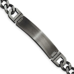 Load image into Gallery viewer, Stainless Steel Brushed Antiqued White Bronze Plated 8.75in ID BraceletSRB2962-8.75