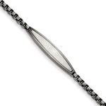Load image into Gallery viewer, Stainless Steel Antiqued White Bronze Plated Scratch Finish  8.5in BraceletSRB2964-8.5
