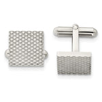 Load image into Gallery viewer, Stainless Steel Polished & Textured CufflinksSRC234