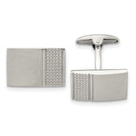 Load image into Gallery viewer, Stainless Steel Brushed/Polished Textured CufflinksSRC306