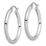 Load image into Gallery viewer, Leslie's 10K White Gold Polished Hinged Hoop EarringsTA13