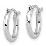 Load image into Gallery viewer, Leslie's 10K White Gold Polished Hinged Hoop EarringsTA40