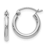 Load image into Gallery viewer, Leslie's 10K White Gold Polished Hinged Hoop EarringsTA40