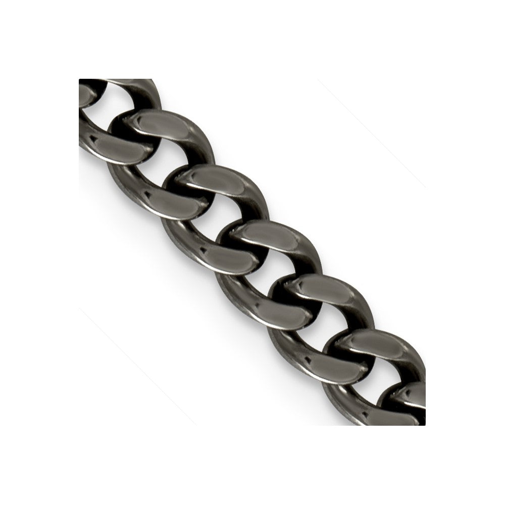 Titanium Polished 7.5mm 24in Curb ChainTBN186-24