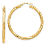 Load image into Gallery viewer, Leslie's 10K Twisted Hinged Hoop EarringsTC24