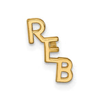 Load image into Gallery viewer, GP Sterling Silver Small 3 Initials Tie TacXNA1267GP