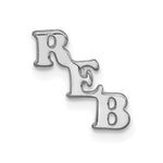 Load image into Gallery viewer, Sterling Silver Small 3 Initials Tie TacXNA1268SS