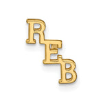 Load image into Gallery viewer, GP Sterling Silver Small 3 Initials Tie TacXNA1269GP